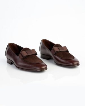 Classic Brown Tuxedo Loafers