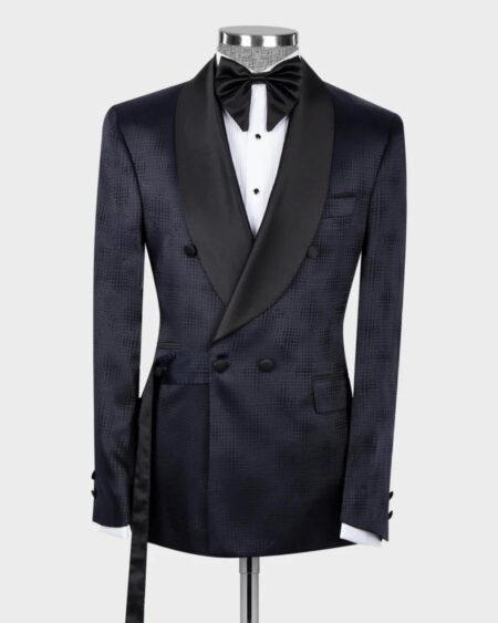 Classic Belted Tuxedo Suit