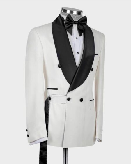 Classic Belted Tuxedo Suit