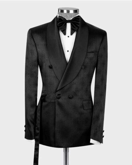 Classic Belted Tuxedo Suit
