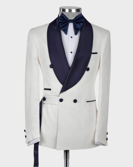 Classic Belted Tuxedo Suit