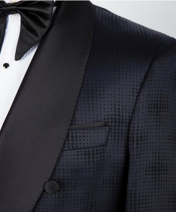 Classic Belted Tuxedo Suit - Image 3