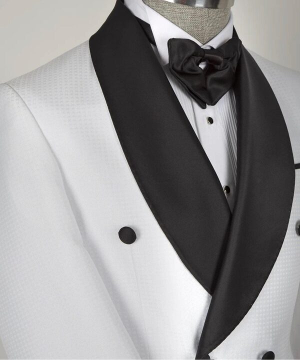 Classic Belted Tuxedo Suit - Image 4