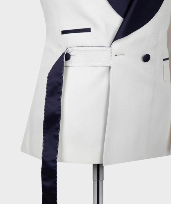 Classic Belted Tuxedo Suit - Image 2