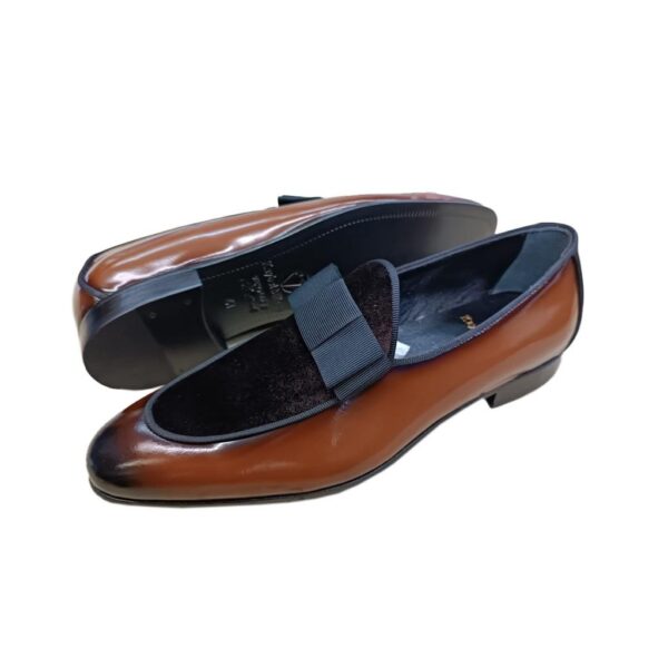 Classic Brown Tuxedo Loafers