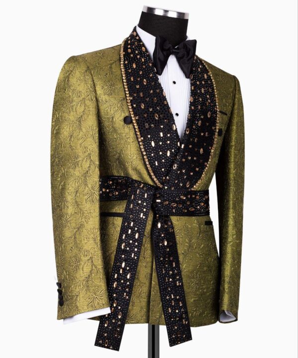 Acme Stones Detailed Belted Tuxedo - Image 4