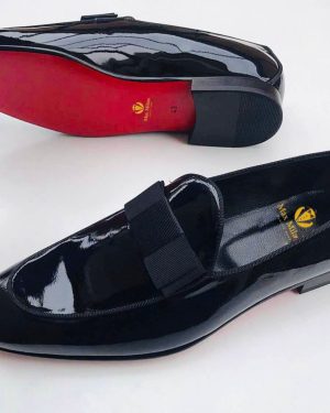 Classic Black Tuxedo Loafers