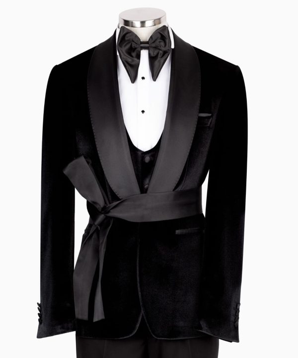 Classic Belted Tuxedo Suit