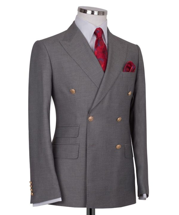 Classic Double-Breasted Suit - Image 3