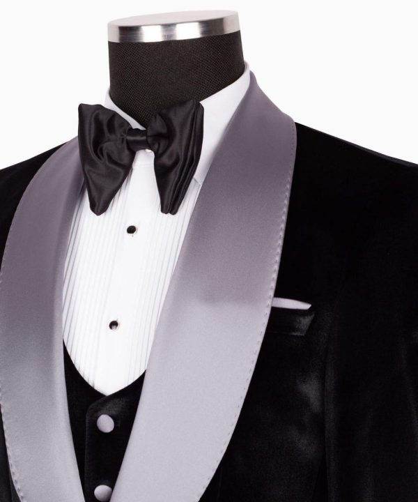 Classic Belted Tuxedo Suit - Image 6