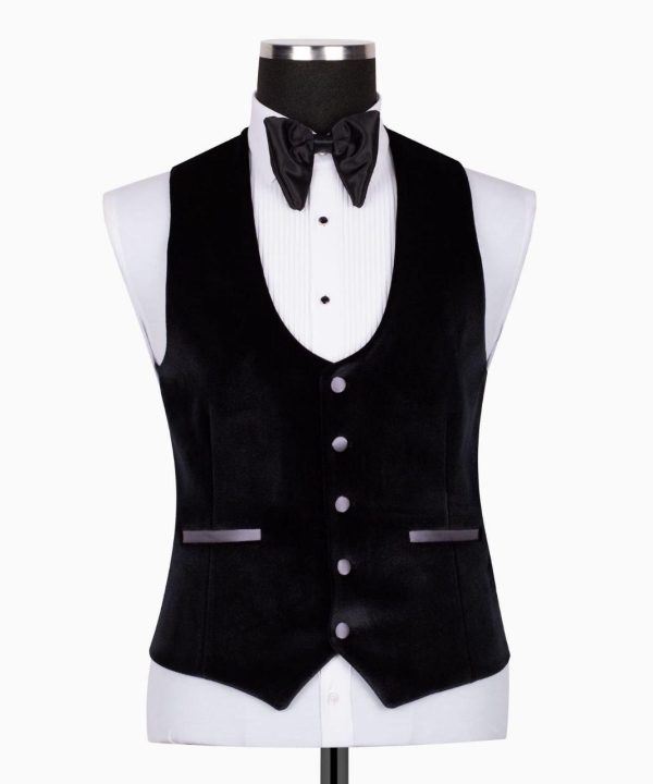 Classic Belted Tuxedo Suit - Image 4