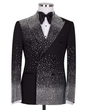 Acme Stones Detailed Tuxedo Suit