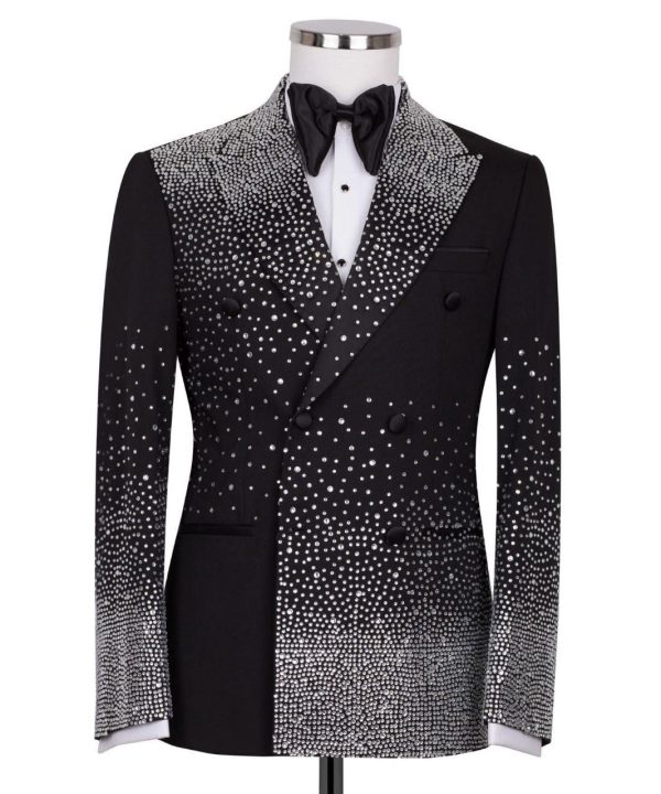Acme Stones Detailed Tuxedo Suit