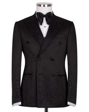 Acme Stones Detailed Tuxedo Suit