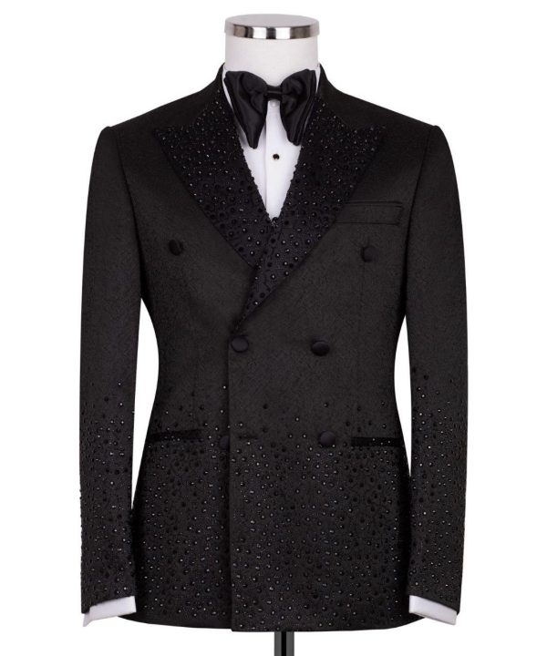 Acme Stones Detailed Tuxedo Suit