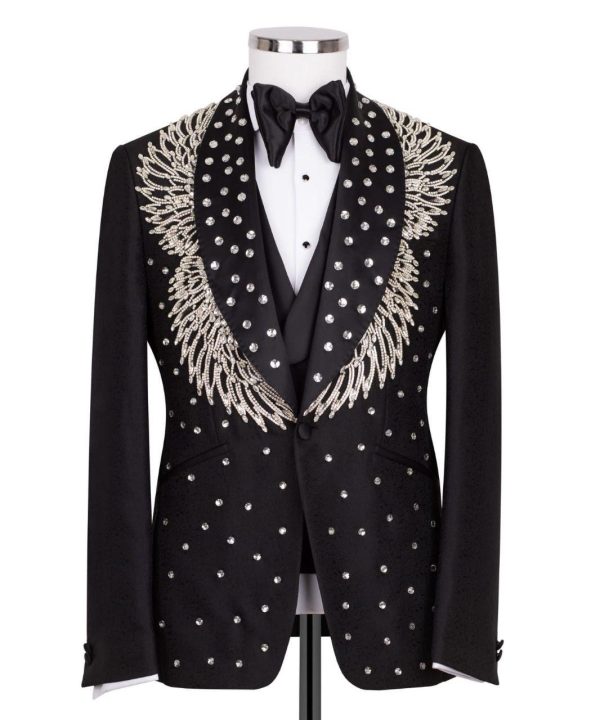 Acme Stones Detailed Tuxedo Suit - Image 2