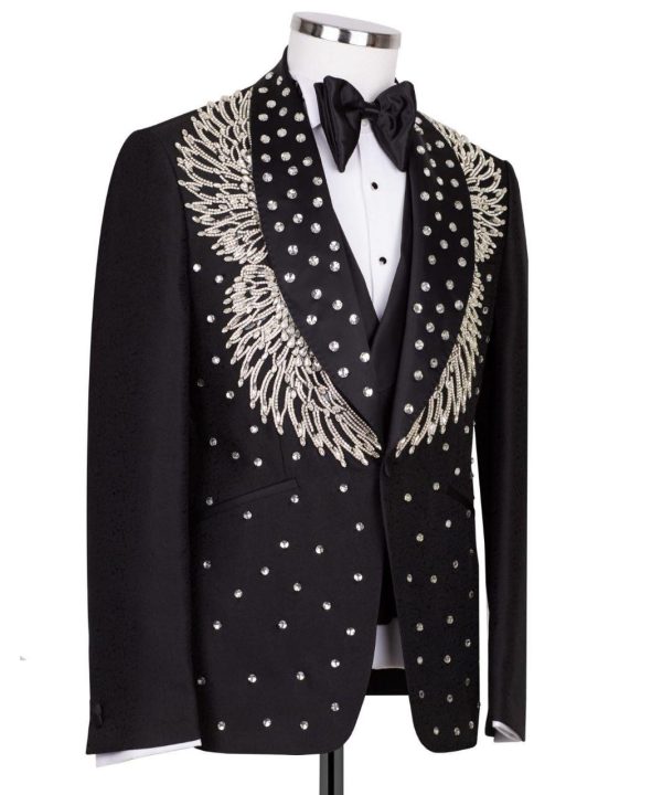 Acme Stones Detailed Tuxedo Suit - Image 4