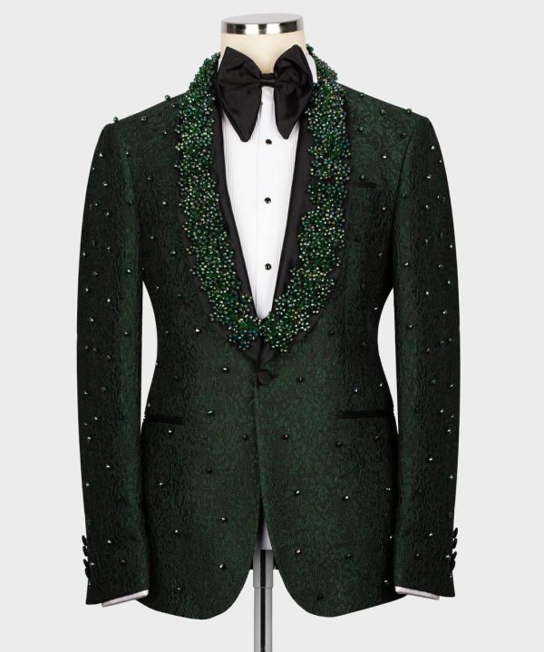 Acme Stones Detailed Tuxedo Suit