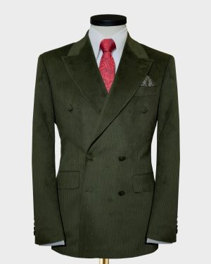 Corduroy Double-Breasted Suit
