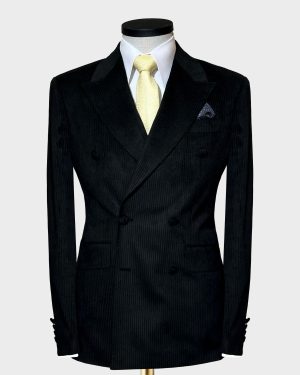 Corduroy Double-Breasted Suit