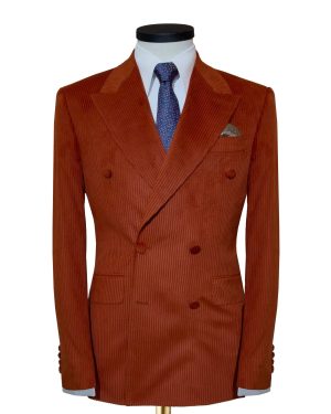 Corduroy Double-Breasted Suit