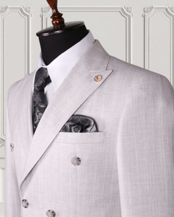 Classic Double-breasted Suit - Image 2