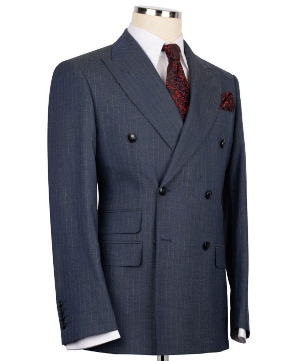 Classic Double-breasted Suit - Image 3