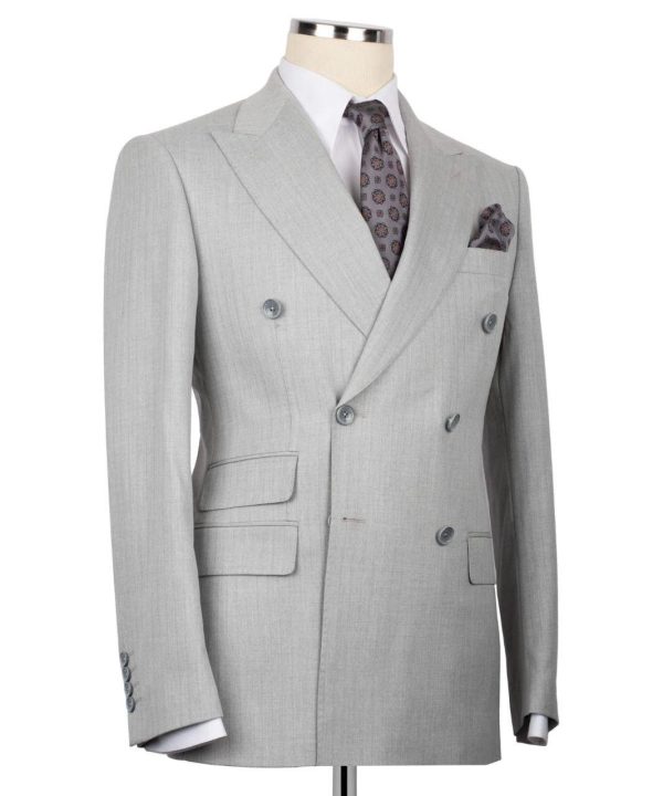 Classic Double-breasted Suit - Image 3