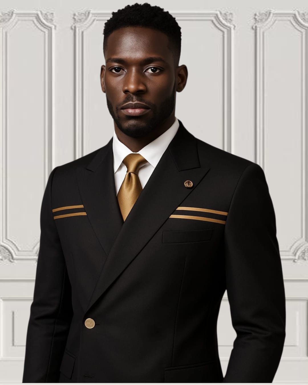 Classic Double-breasted Suit - Image 2